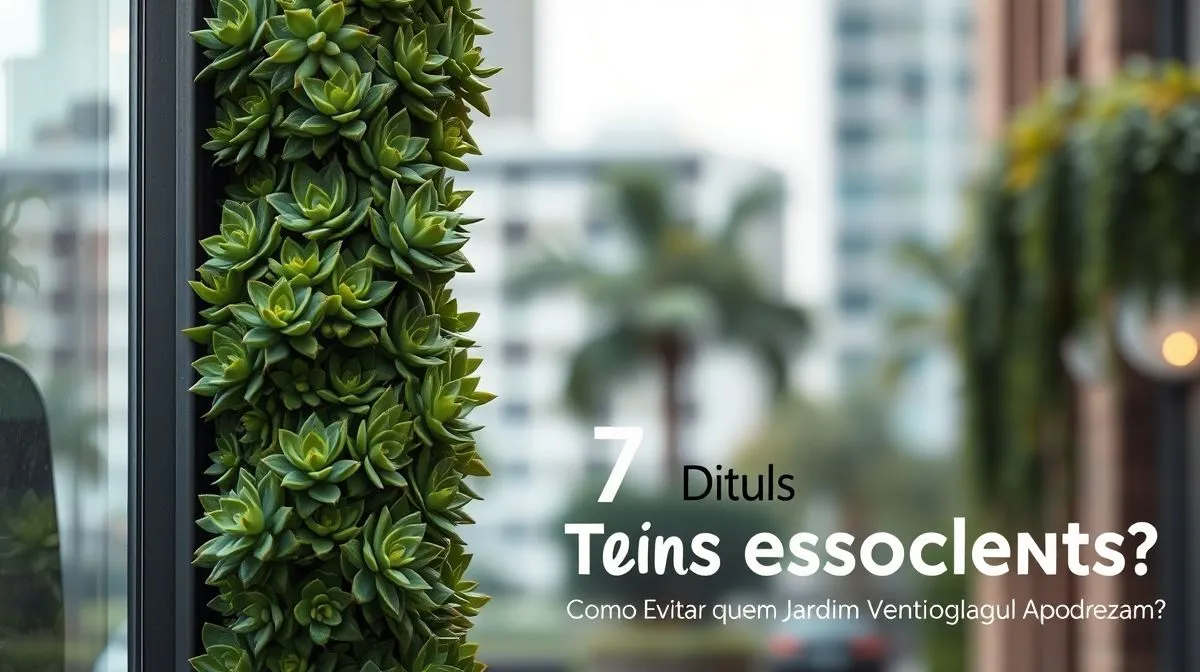 7 Dicas Essenciais: Como Evitar que Suculentas em Jardim Vertical Apodreçam?