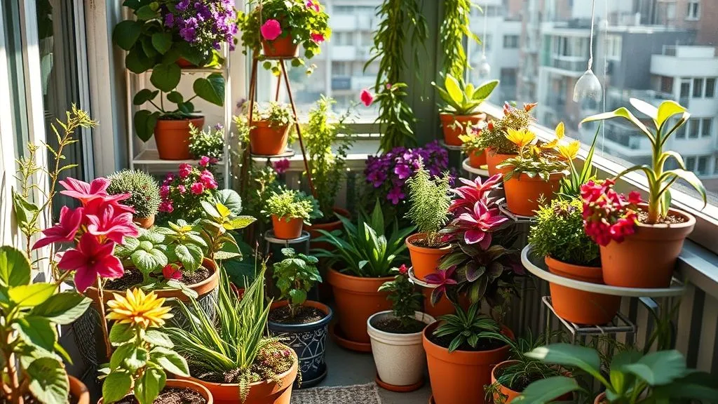 Varanda Minúscula? 7 Segredos para Plantas Ornamentais Vibrantes