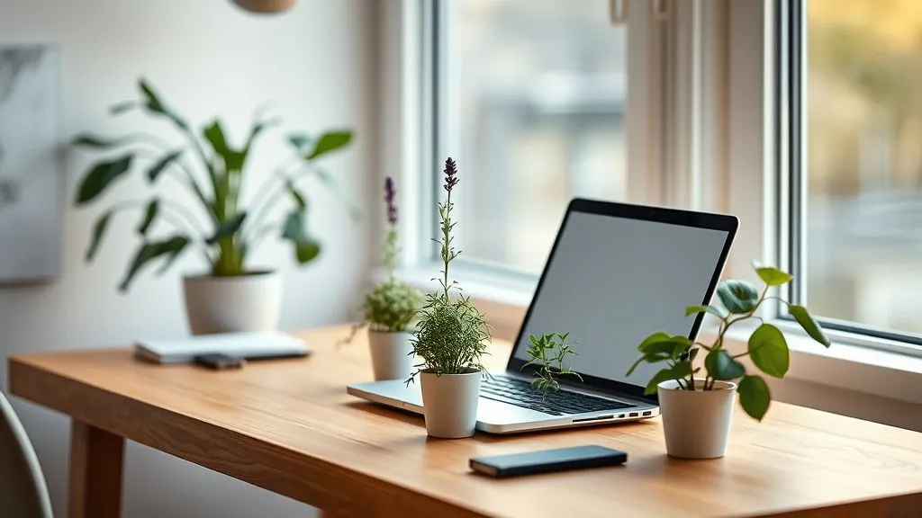 Home Office Pequeno? 7 Plantas Aromáticas para Reduzir o Estresse Agora!