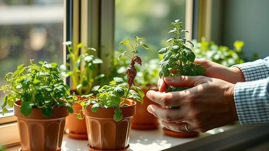 5 Sinais e Soluções: Por Que Suas Ervas Morrem Subitamente na Horta Caseira?